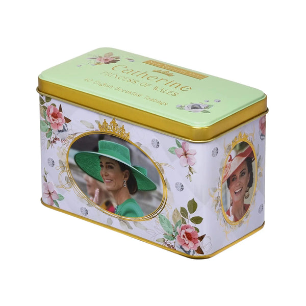 Princess of Wales Tea Tin with Decorative Imagery