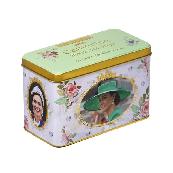 Princess of Wales Tea Tin with Decorative Imagery