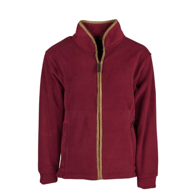 Ladie's Fleece Jacket - Ruby