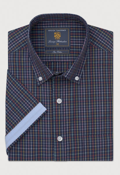 Close up of portifino short sleeved shirt showing rolled up edge of sleeve.