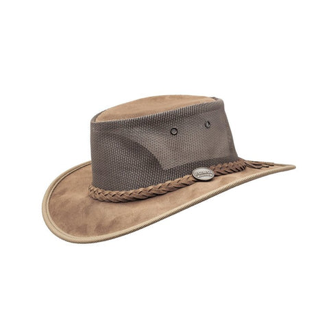 Foldaway Cooler - Suede Australian Hat (Hickory)