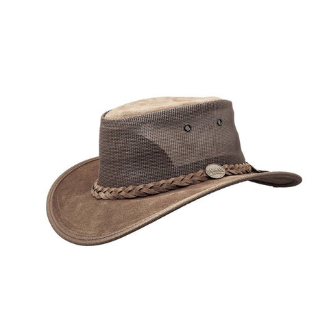 Foldaway Cooler - Suede Australian Hat (Royal Brown)
