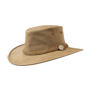 1061HI Barmah Foldaway Suede Hat - Hickory