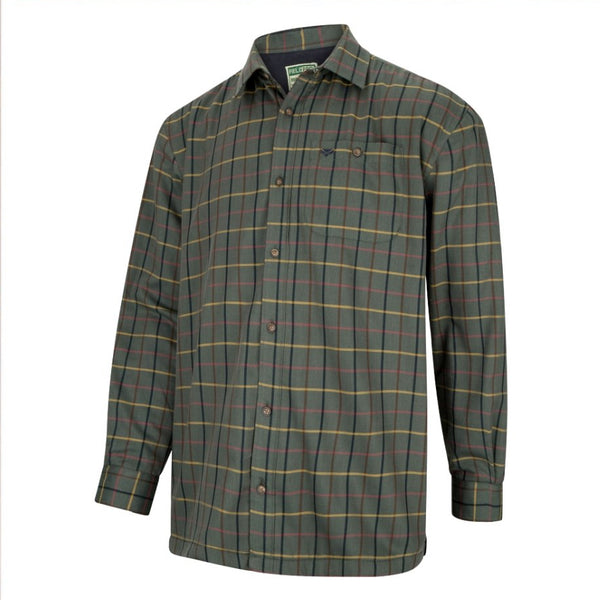Men's Superior Quality Micro Fleece Lined Shirt in the Beech green colour