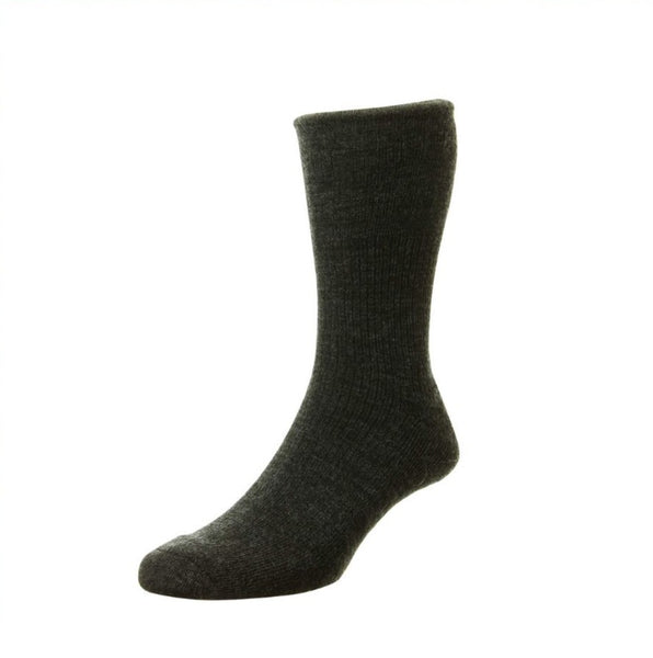 HJ92 Charcoal Wool Softop Sock