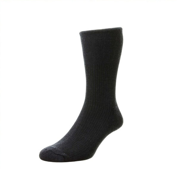 HJ92 Dark Navy Wool Softop Sock