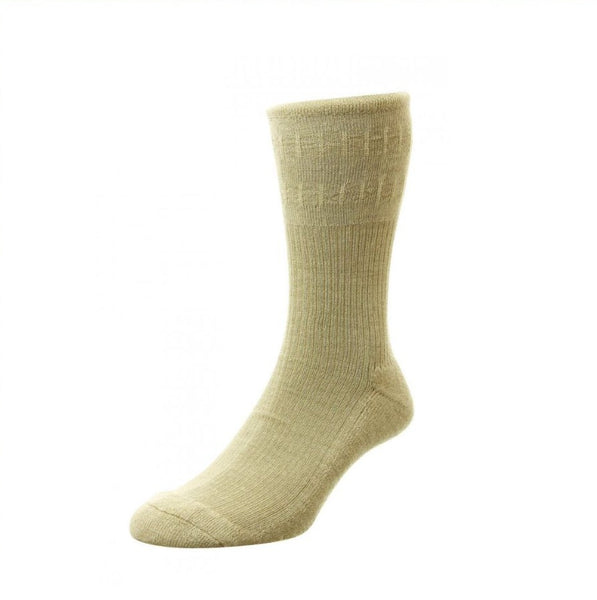 Oatmeal soft top wool sock