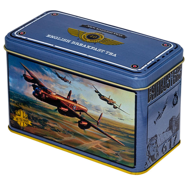 Lancaster Bomber Tea Tin With 40 English Breakfast Teabags