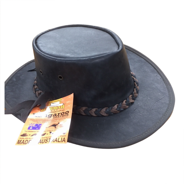 Squashy Kangaroo Leather 'Hat-In-A-Bag'