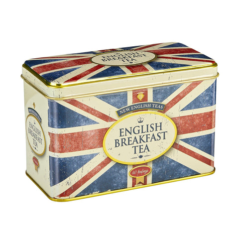 Union Jack Tea Tin With 40 English Breakfast Teabags